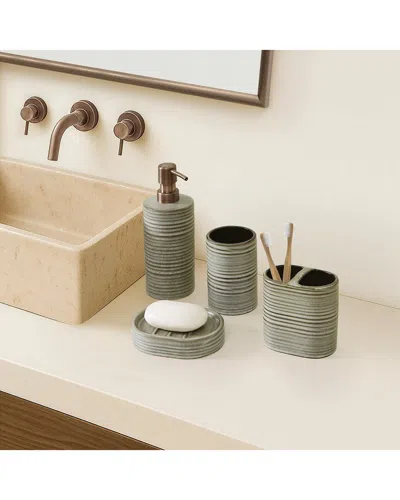 Frye Carson Sage 4pc Bath Accessory Set In Gray