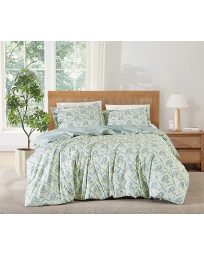 Brooklyn Loom Olivia Duvet Set In Green