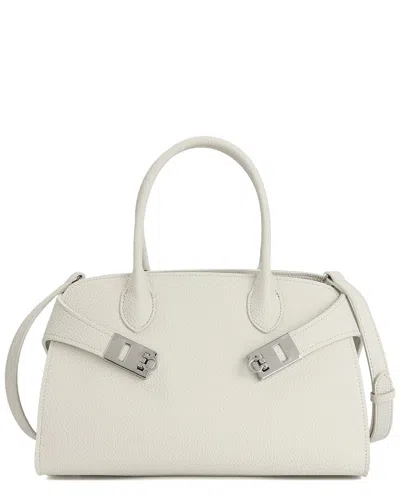 Tiffany & Fred Paris Smooth Leather Satchel In White