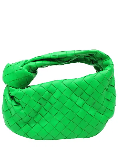 Bottega Veneta Jodie Mini Knotted Intrecciato Leather Tote In Green