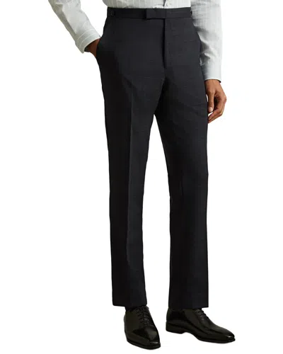 Reiss Navy Slim-fit Wool-blend Suit Trousers