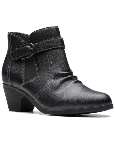 Clarks Emily2 Opal Leather Boot In Black