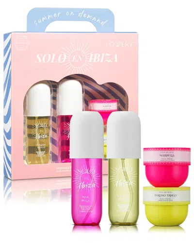 Lovery 4pc Solo En Ibiza Body Care Gift Set In Multi