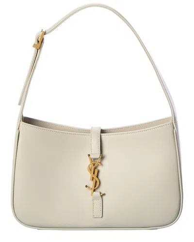 Saint Laurent Le 5 A 7 Mini Ysl Shoulder Bag In Smooth Leather In Neutral