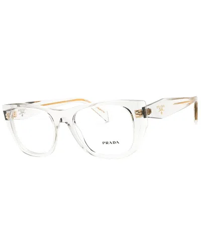 Prada Men's 0pr A18v 52mm Optical Frames In Transparent