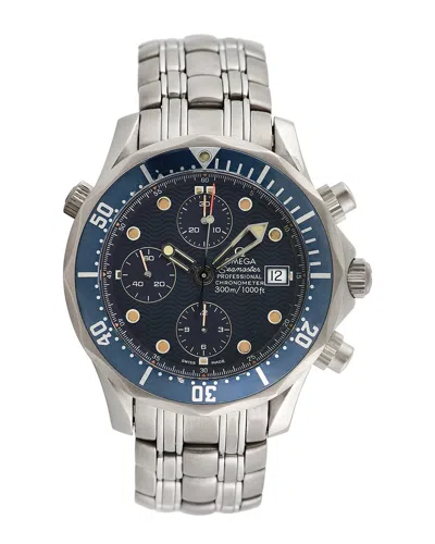 Omega Men's Seamaster Chrono Watch In Metallic