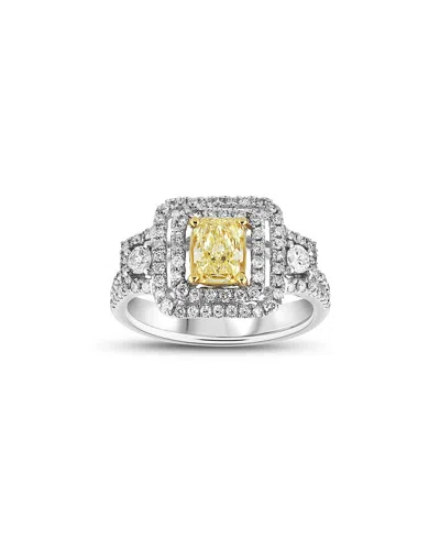 Levaron 18k Two-tone 1.50 Ct. Tw. Diamond Ring In Silver