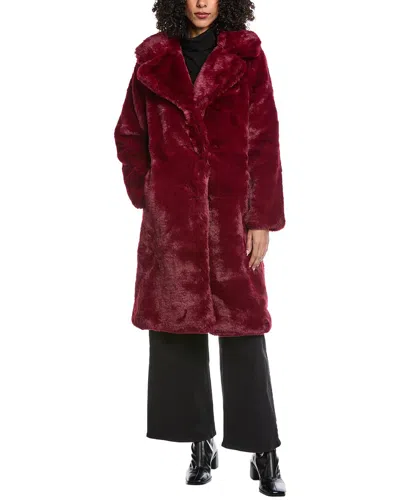 Noize Savannah Teddy Coat In Purple