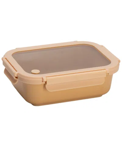 Genicook Medium Green Stoneware Container In Brown