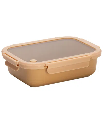Genicook Large Honey Stoneware Container In Green