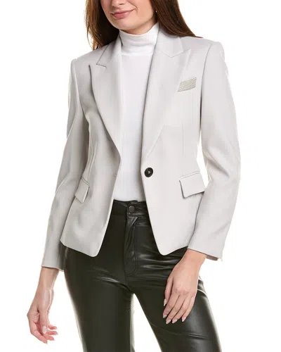 Brunello Cucinelli Wool-blend Blazer In White