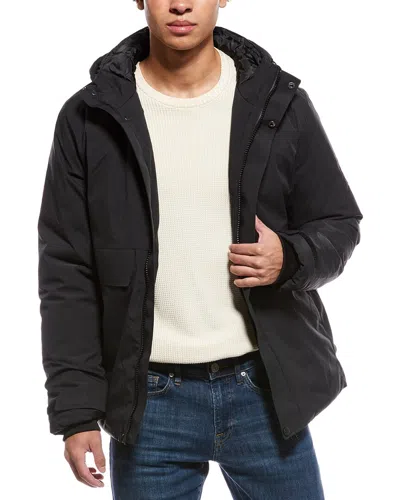 Point Zero Tech Down Coat In Black