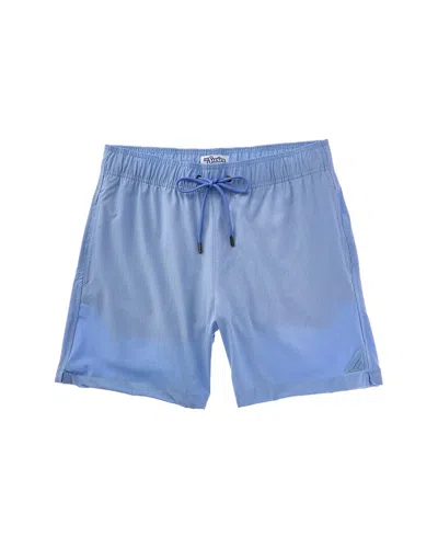 Mr. Swim Chambray Compression Trunk In Blue