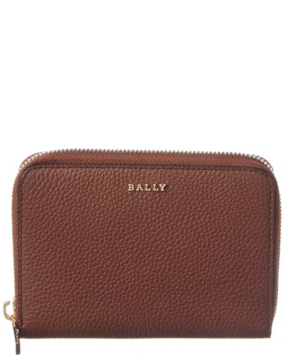 Bally Zelda Leather Coin Purse In Brown