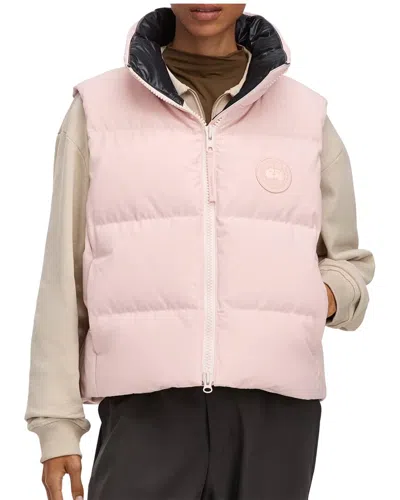 Canada Goose Zip-up Logo-patch Gilet In Pink