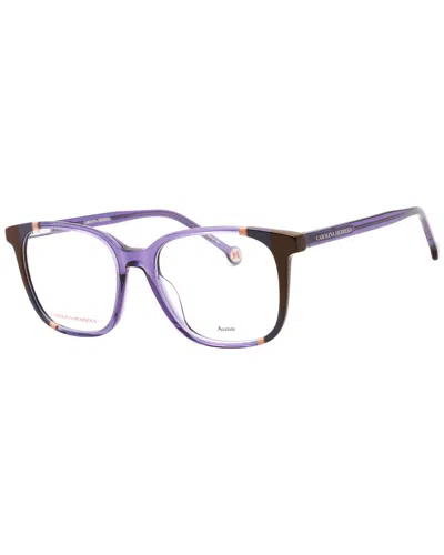 Carolina Herrera Women's Ch0065 52mm Optical Frames In Purple