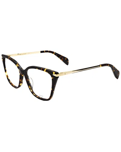 Rag & Bone Women's Rnb3005 53mm Optical Frames In Black
