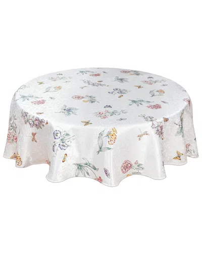 Lenox Butterfly Meadow Damask Tablecloth In White