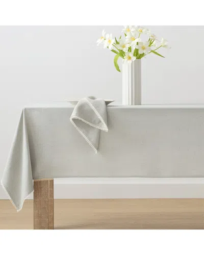 Lenox French Perle Solid Tablecloth In Gray
