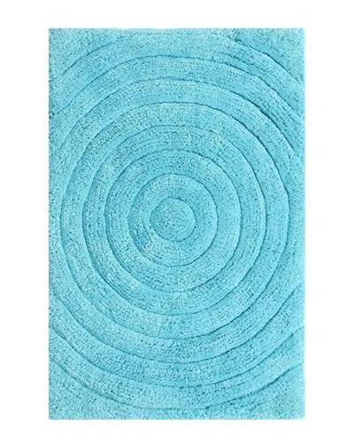 Knightsbridge Echo Bath Rug In Blue