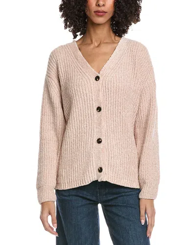 Fate Chunky Knit Cardigan In Brown