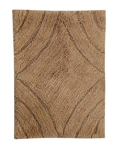 Knightsbridge Diamond Bath Rug In Brown