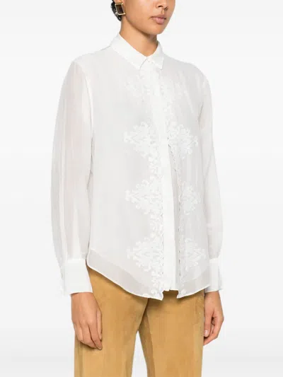 Forte Forte Embroidered Shirt In White