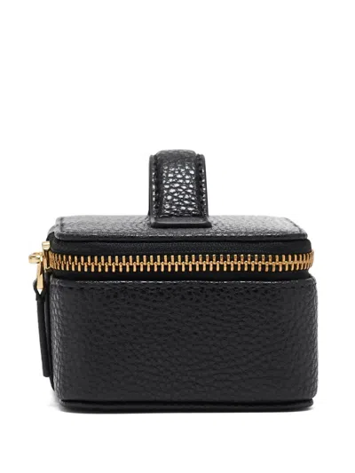 Marc Jacobs The Jewel Box Leather Vanity Case In Black