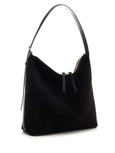 Apc A.p.c. Vera Zipped Shoulder Bag In Black