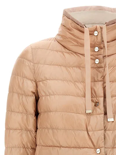 Herno Reversible Down Jacket Casual Jackets And Parka Multicolor In Brown