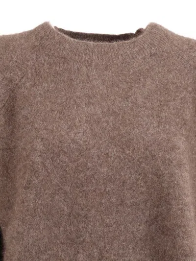 P.a.r.o.s.h Crewneck Sweater In Brown