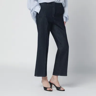 Dries Van Noten Indigo Denim Trousers In Blue