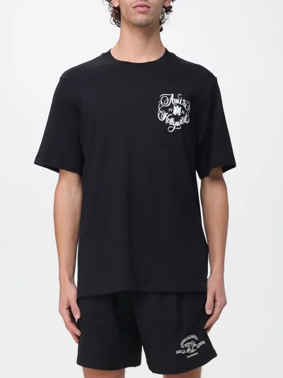 Amiri Graphic Print Crew Neck Short Sleeve Top In Black