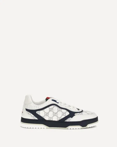 Gucci Re Web Sneakers Hammer Leather Pattern In Multi
