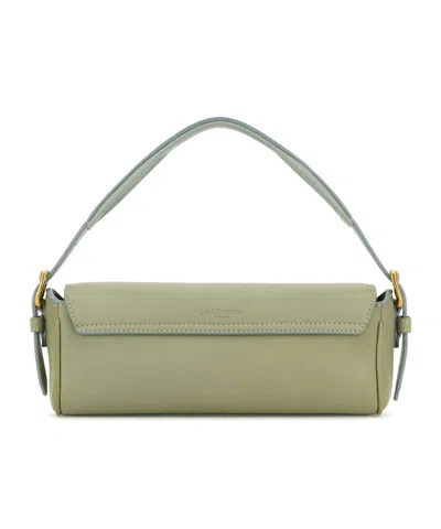 Jm Davidson Bonny Leather Tote Bag In Gray