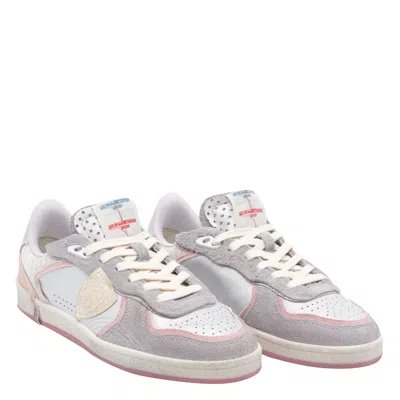 Philippe Model Multicolor Patchwork Goatskin Sneaker In Multi