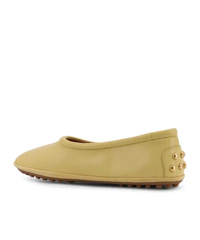 Tod's Embellished Ballerina Flats In Brown