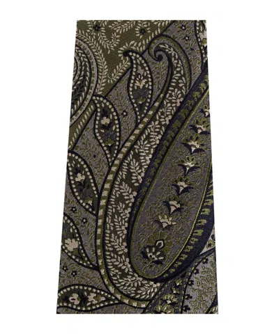 Etro Paisley-patterned Tie In Black