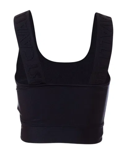 Just Cavalli Cropped Top In Black