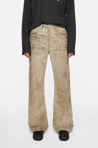 Acne Studios Belt Loop Jeans In Brown