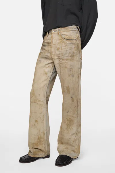 Acne Studios Belt Loop Jeans In Brown