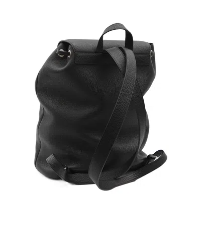 Celine Large Backpack Folco In Grained Calfskin In Black