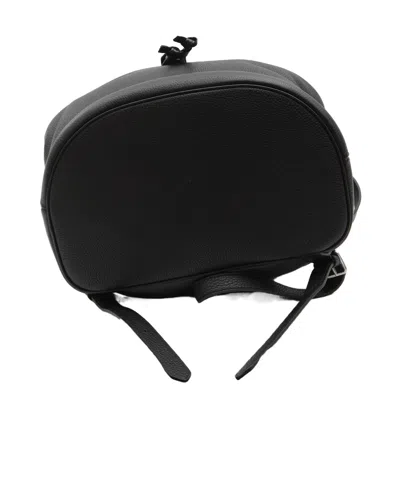 Celine Large Backpack Folco In Grained Calfskin In Black