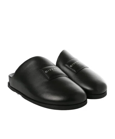 Givenchy Round-toe Mules In Black