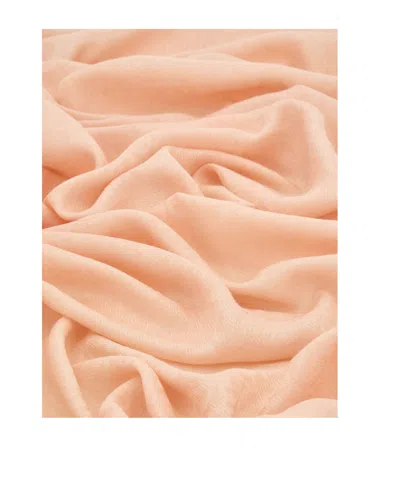 Ferragamo Pink Gancini Logo Scarf In Burgundy