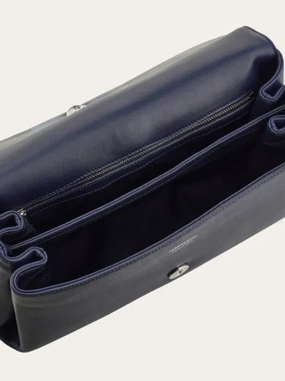 Ferragamo Front Flap Handbag (s) In Blue