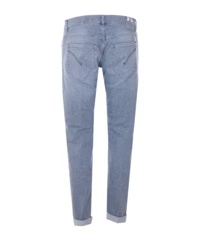 Dondup Button Five-pocket Jeans In Blue