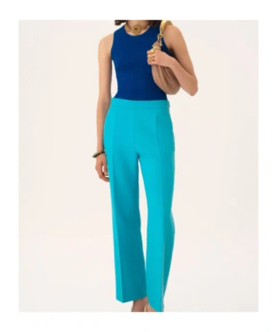 Chloé Crew-neck Tank Top In A Wool Knit In Blue