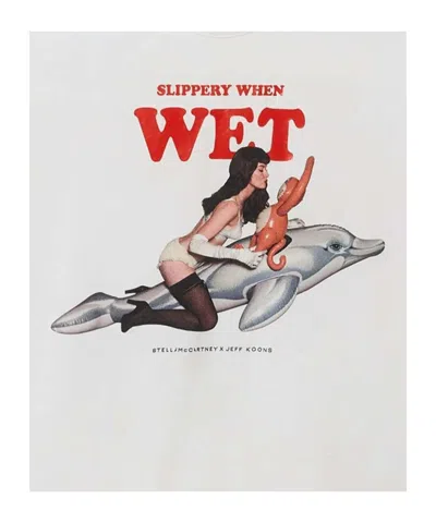 Stella Mccartney Stella Mc Cartney Jeff Koons Cotton Tank Top In White