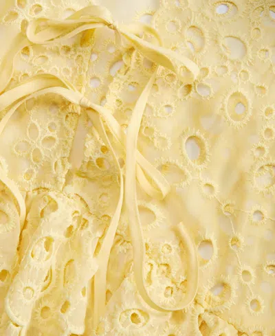 On 34th Women's Woven Long-sleeve Cut-work Blouse, Macy's Exclusive